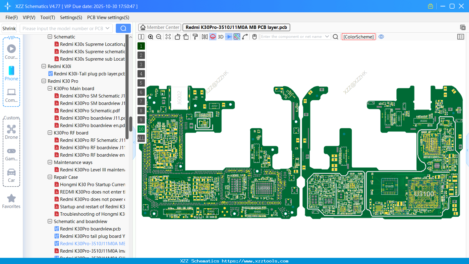Xiaomi Redmi K30Pro-3510J11M0A MB PCB Layer